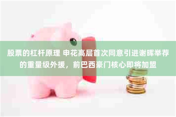 股票的杠杆原理 申花高层首次同意引进谢晖举荐的重量级外援，前巴西豪门核心即将加盟